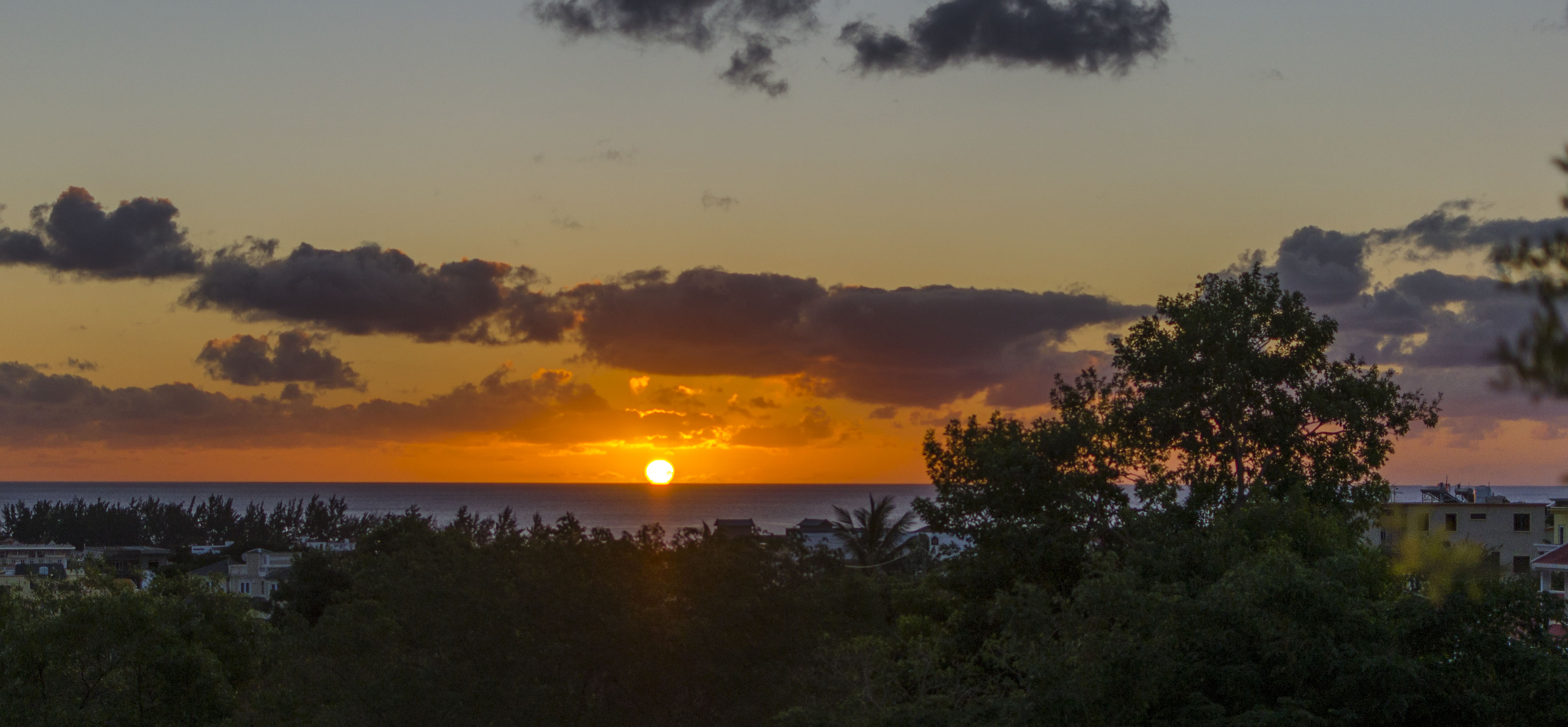 Mauritius JEDI 2015: Image taken from the top of Villasun at sunset.